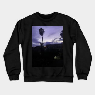 Violet sunset in Los Angeles, California Crewneck Sweatshirt